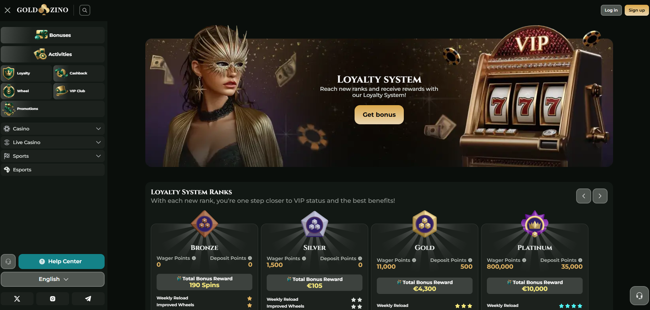 Goldzino Casino - Revue Complète 2026 Casino